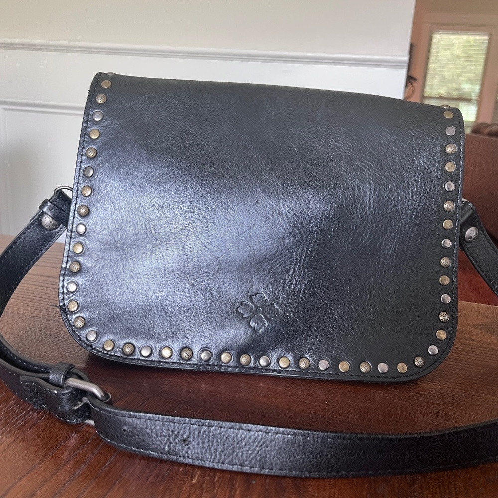 Patricia Nash Vitellia Studded Flap Messenger Bag
